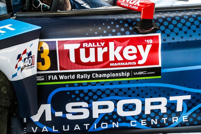ラリー・トルコに持ち込まれたMスポーツ・フォードのフィエスタWRC