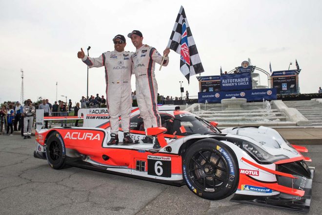 アキュラ・チーム・ペンスキーの6号車アキュラARX-05を駆るファン・パブロ・モントーヤとデイン・キャメロン