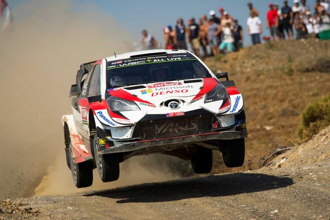 トヨタ勢最上位の総合6番手につけたヤリ-マティ・ラトバラ（トヨタ・ヤリスWRC）
