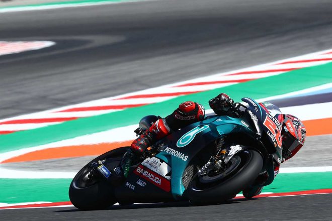 フリー走行3回目を制したクアルタラロ