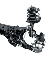 マクファーソンストラット式フロントサスペンション