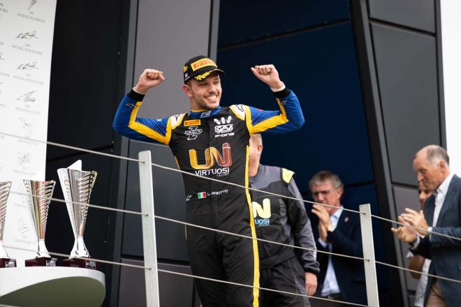 F2ドライバーのルカ・ギオットは2019年FIA-F2第7戦イギリス・レース1で優勝するなどの活躍でランキング上位につけている。