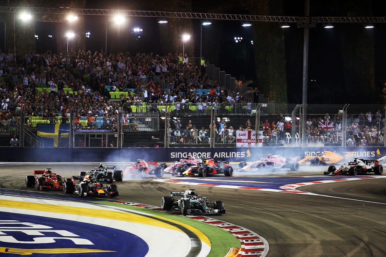2018年F1シンガポールGPスタート