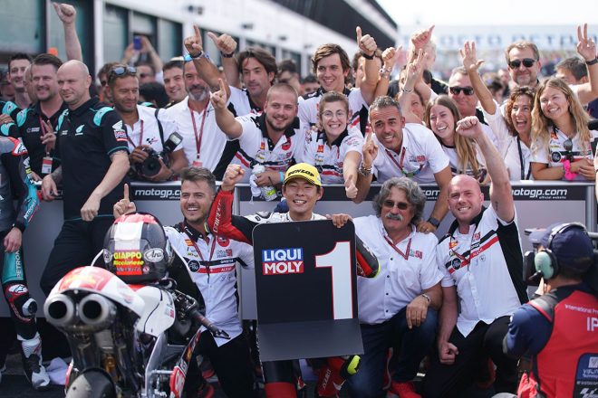 MotoGP第13戦サンマリノGPでMoto3初優勝を果たした鈴木竜生