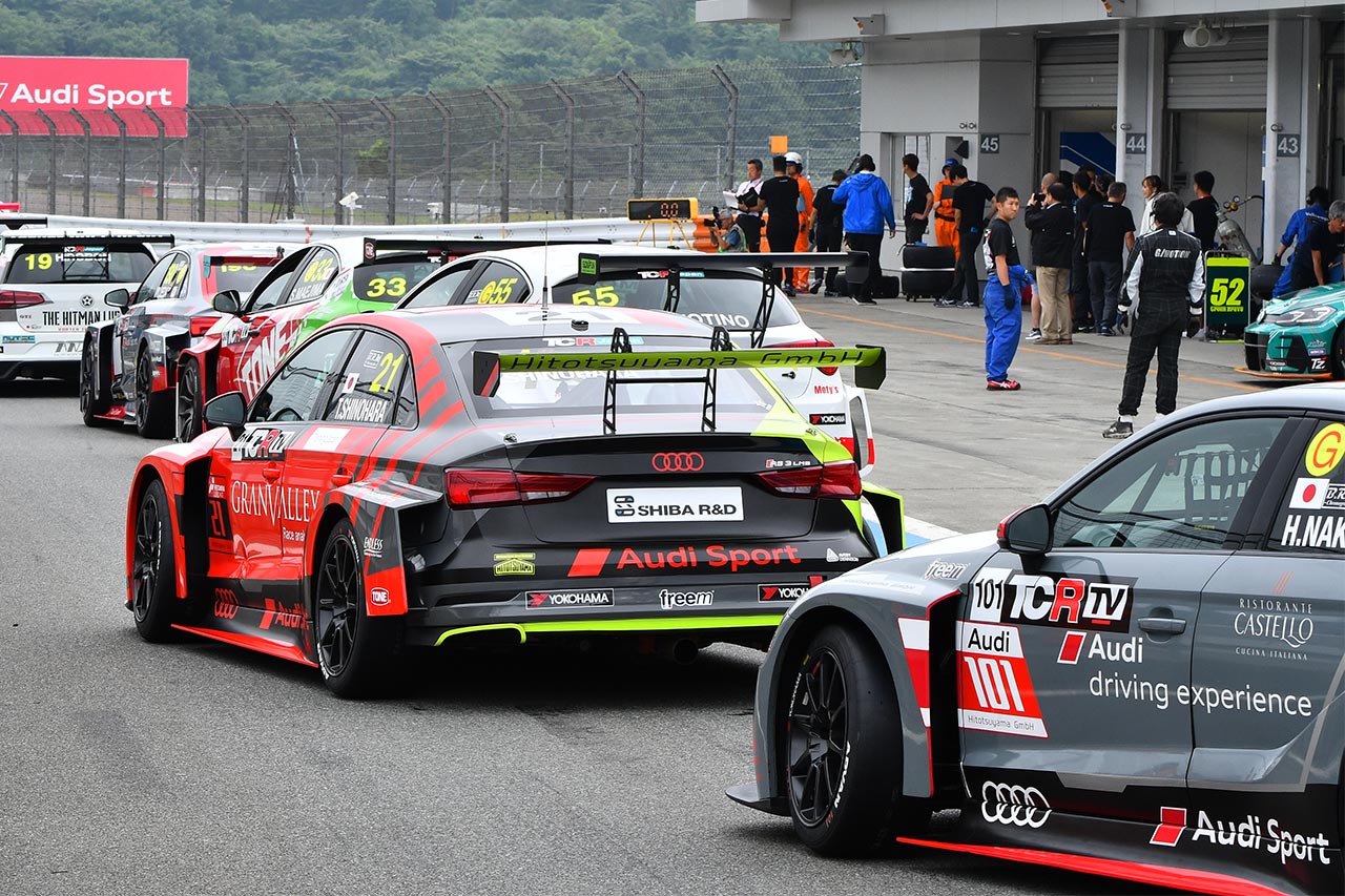 2台のアウディRS3 LMSでWTCR日本ラウンドに参戦するAudi Team Hitotsuyama