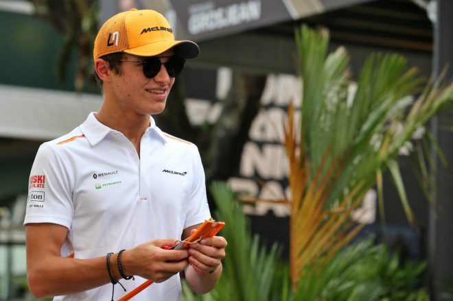2019年F1第15戦シンガポールGP　ランド・ノリス（マクラーレン）