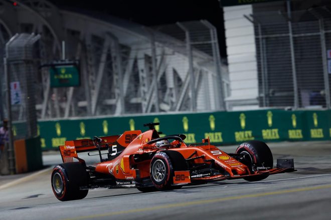 2019年F1第15戦シンガポールGP　セバスチャン・ベッテル（フェラーリ）