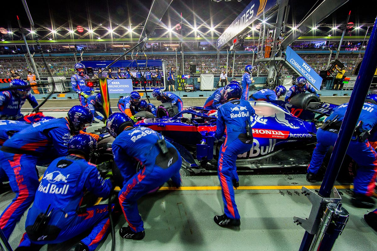 2019年F1第15戦シンガポールGP　ピエール・ガスリー（トロロッソ・ホンダ）は予選13番手