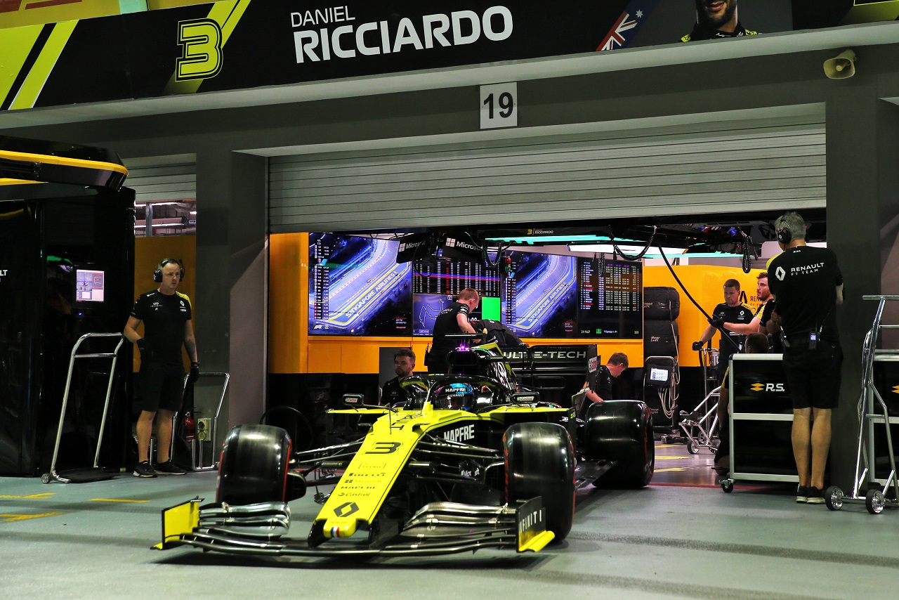 2019年F1第15戦シンガポールGP土曜　ダニエル・リカルド（ルノー）