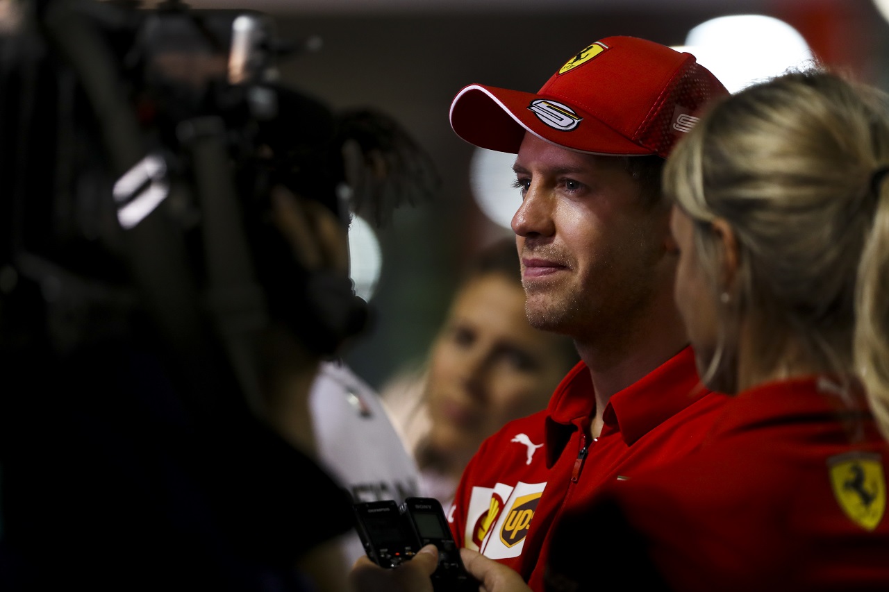 2019年F1第15戦シンガポールGP土曜　セバスチャン・ベッテル（フェラーリ）