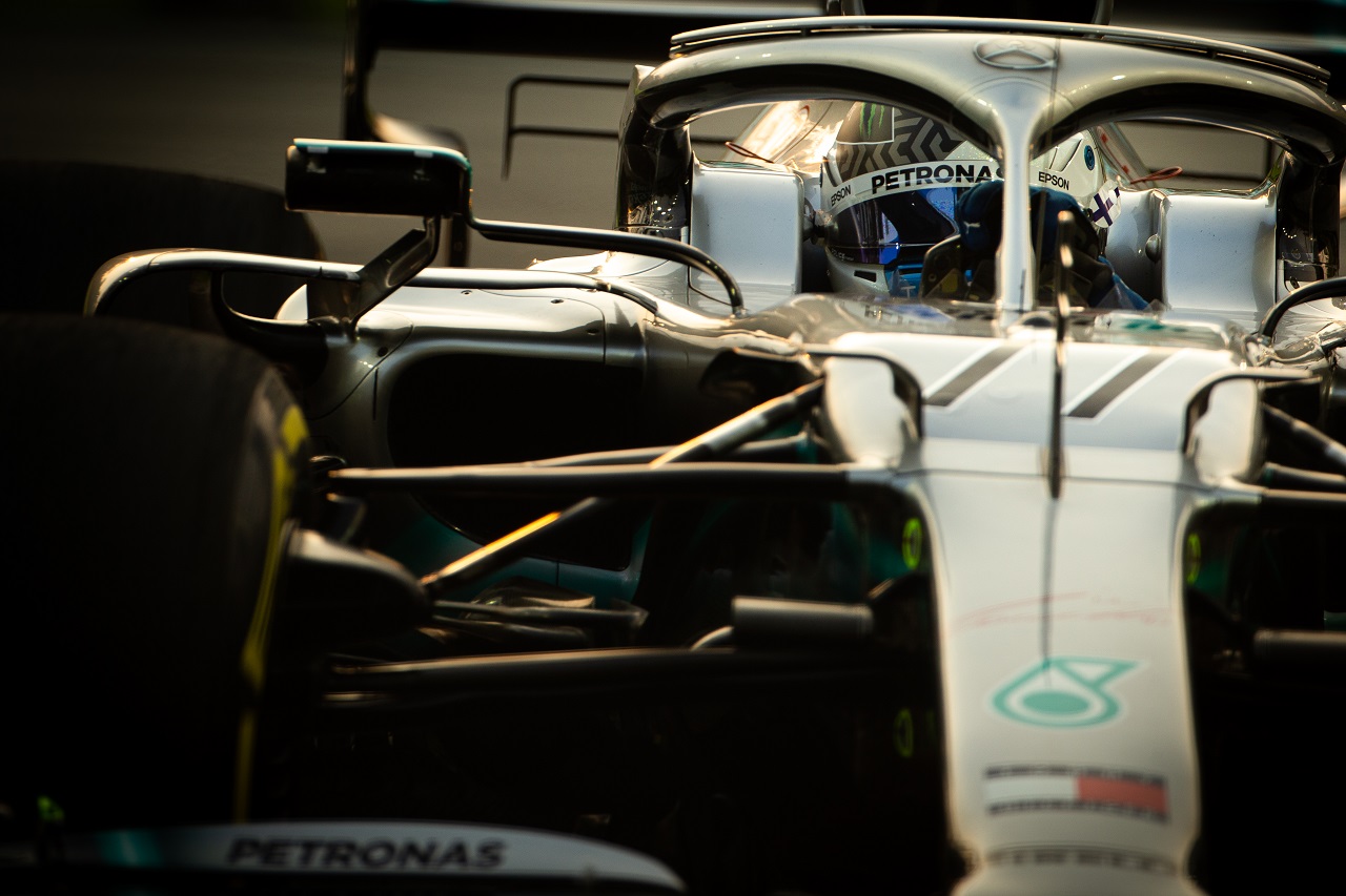 2019年F1第15戦シンガポールGP土曜　バルテリ・ボッタス（メルセデス）