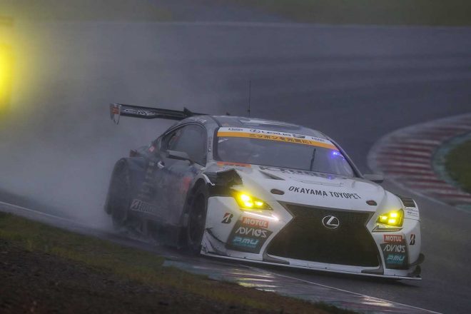 リアライズ 日産自動車大学校 GT-Rとの接触でマシンフロントにダメージを負ったK-tunes RC F GT3／2019スーパーGT第7戦SUGO 決勝
