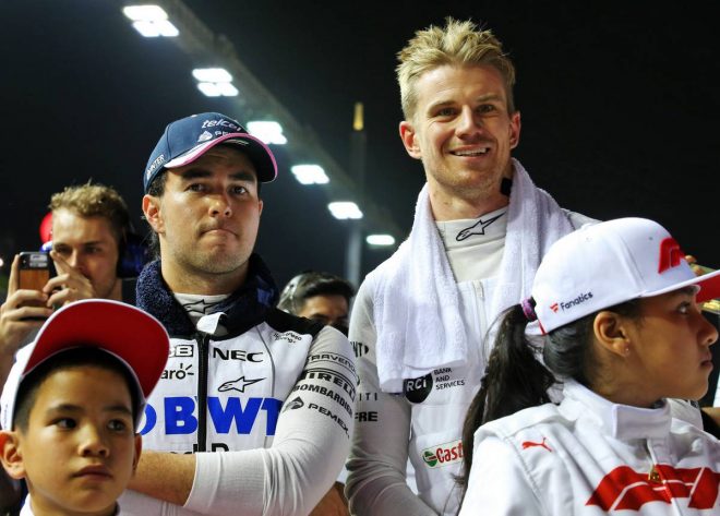 2019年F1第15戦シンガポールGP　セルジオ・ペレス、ニコ・ヒュルケンベルグ