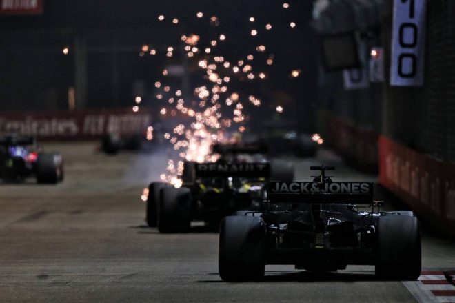 2019年F1第15戦シンガポールGP　ロマン・グロージャン（ハース）