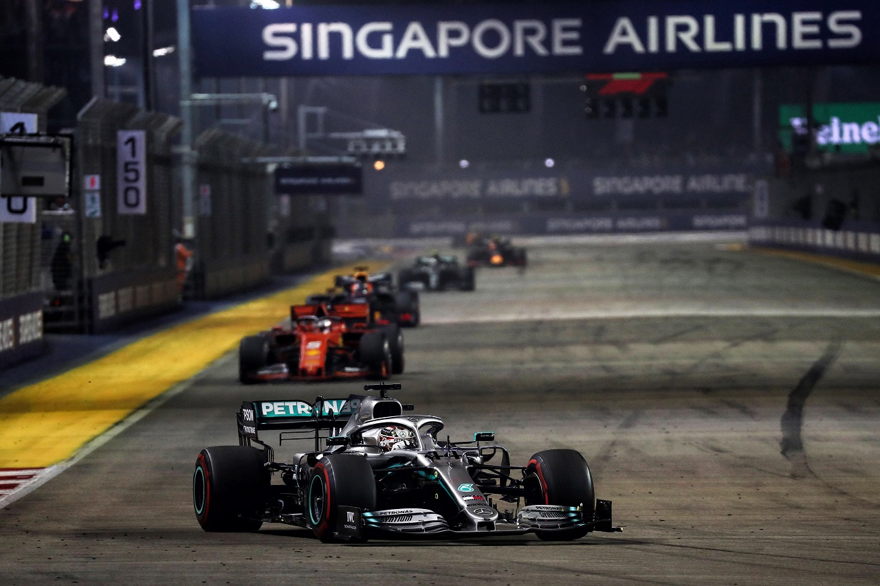 2019年F1第15戦シンガポールGP日曜　ルイス・ハミルトン（メルセデス）