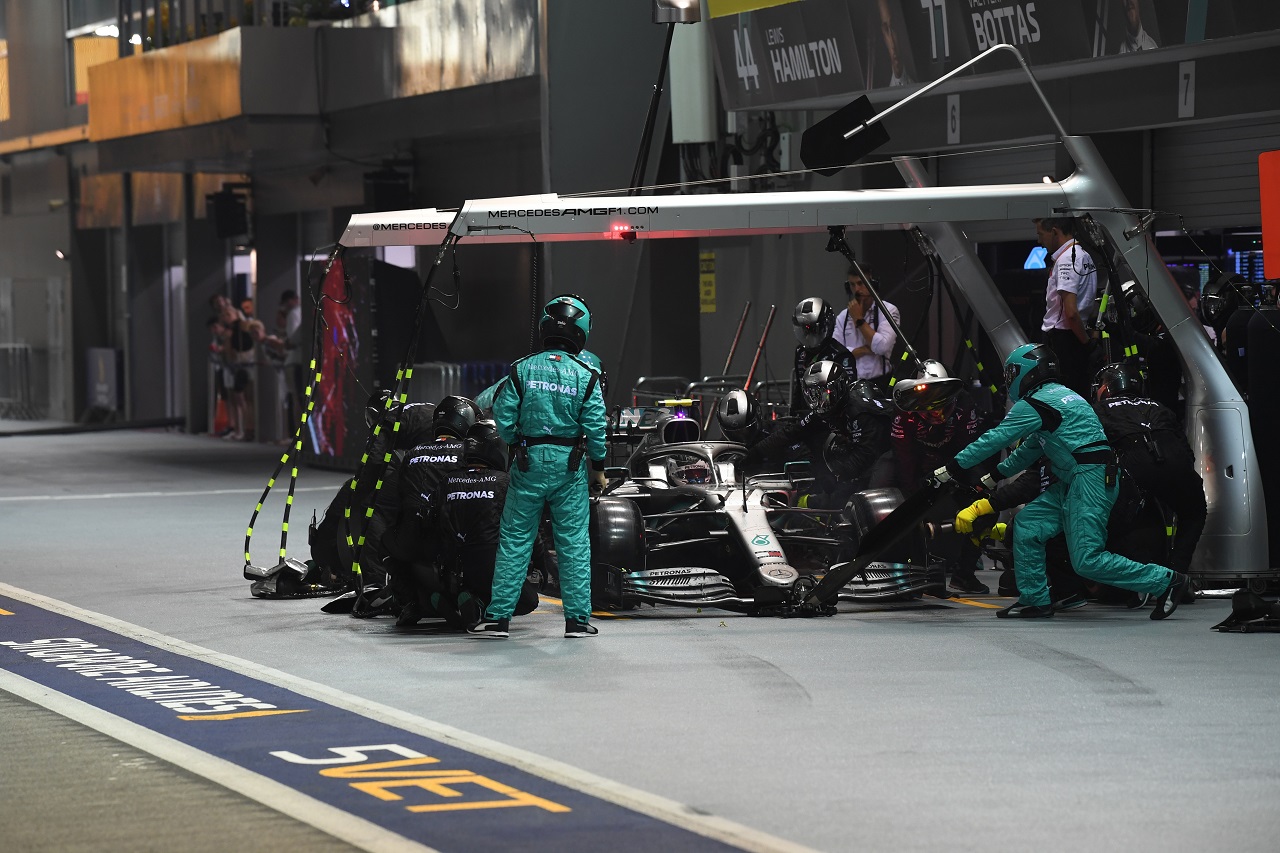 2019年F1第15戦シンガポールGP　バルテリ・ボッタス（メルセデス）