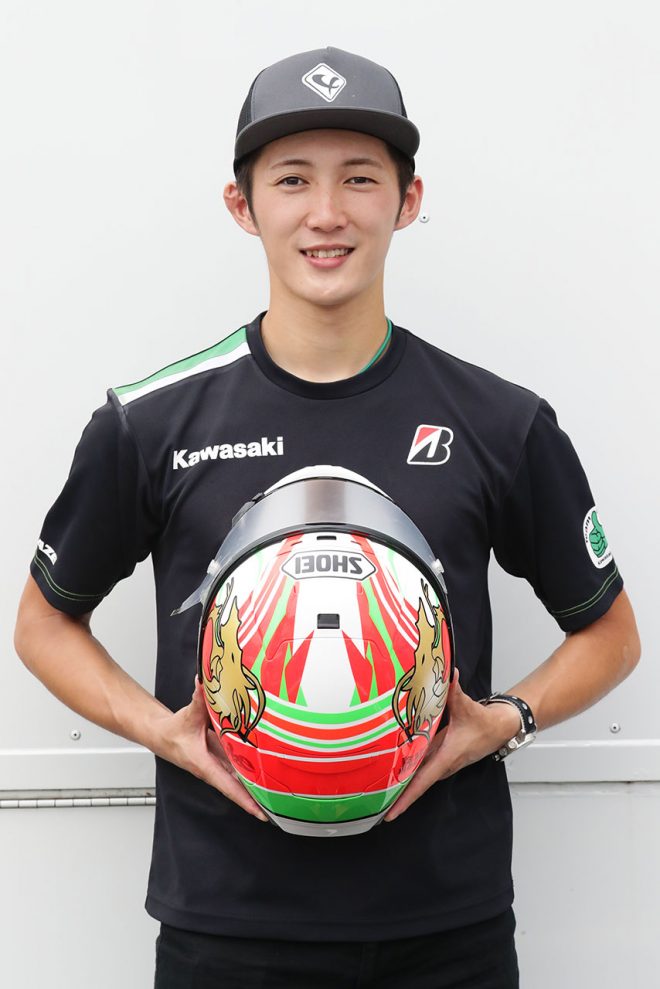 岩戸亮介のヘルメット(天面)