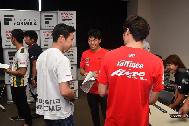 スーパーフォーミュラ第6戦岡山の組分けの様子