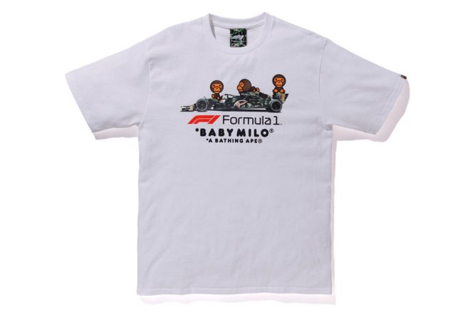 人気アパレルブランド『A BATHING APE』がF1と2度目のコラボ。トレードマークのmiloも登場