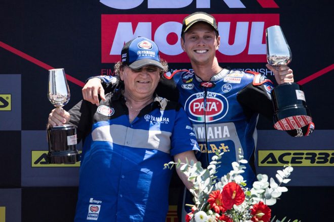 2019SBK 第6戦ヘレスのレース2で今季初優勝を飾ったマイケル・ファン・デル・マーク（パタ・ヤマハ・オフィシャル・ワールドSBKチーム）