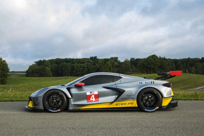 世界初公開されたシボレー・コルベットC8.R。その開発は2年以上に渡った。
