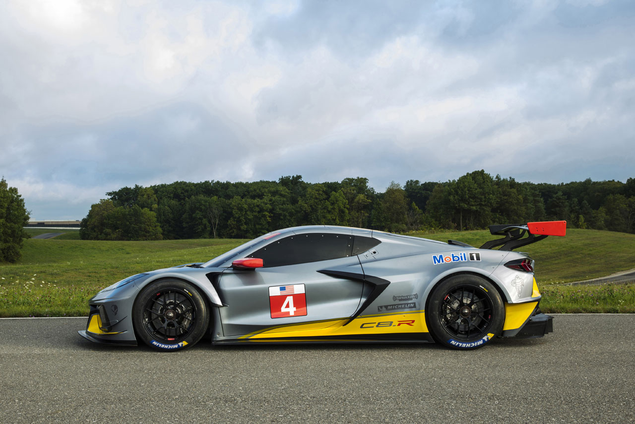 世界初公開されたシボレー・コルベットC8.R。その開発は2年以上に渡った。