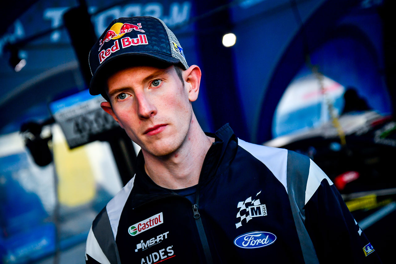怪我で欠場が続いてたエルフィン・エバンス（フォード・フィエスタWRC）が実戦復帰を果たす
