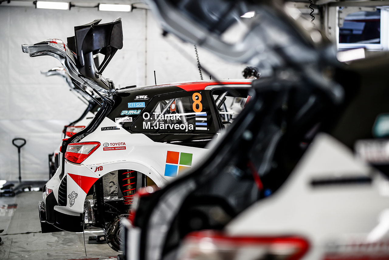 ラリーGBに持ち込まれたトヨタ・ヤリスWRC