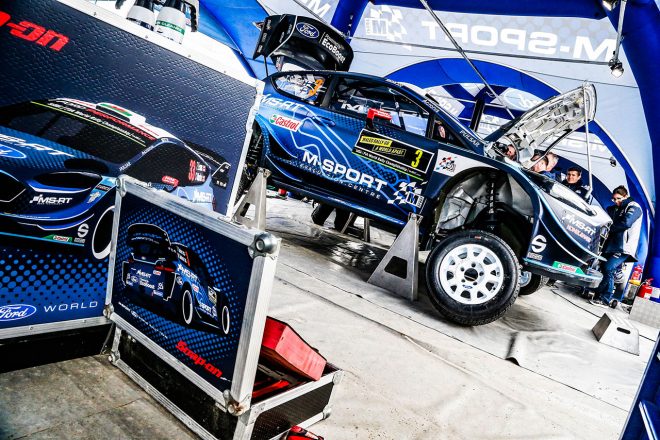 ラリーGBに持ち込まれたフォード・フィエスタWRC