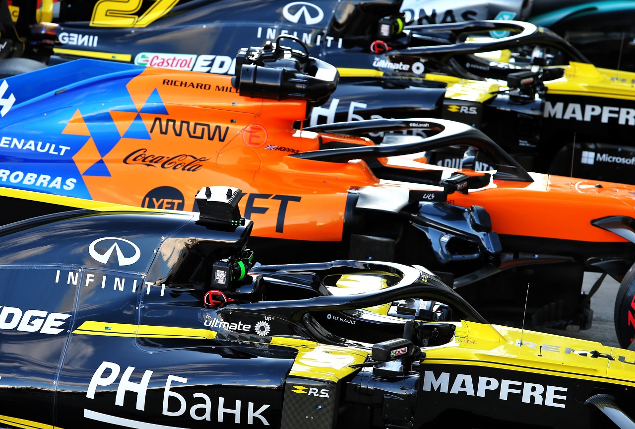 2019年F1ロシアGP　ルノーRS19とマクラーレンMCL34