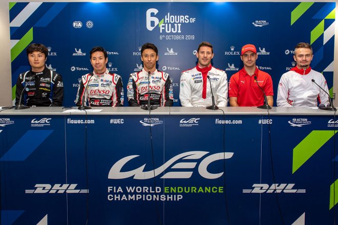 WEC第2戦富士 金曜記者会見に登壇したドライバーたち