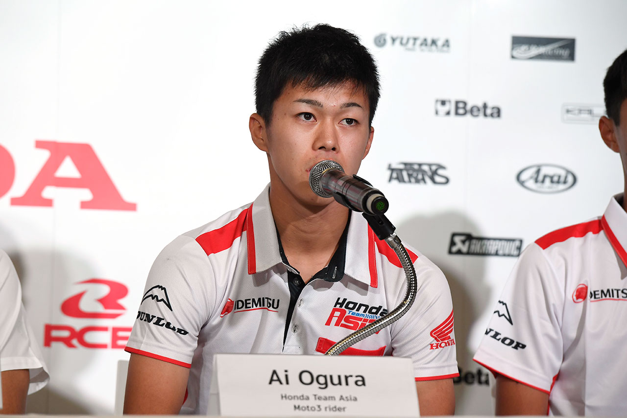 ホンダ・チーム・アジアからMoto3クラスに継続参戦する小椋藍