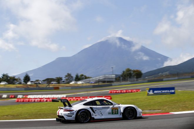 GTE Proクラスで逆転ポールをしたポルシェGTチームの91号車ポルシェ911 RSR