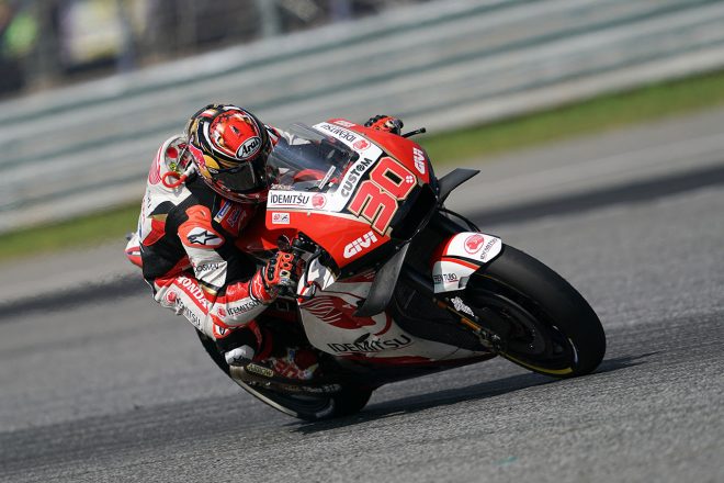 10位フィニッシュとなった中上。全体的に苦しい週末となった