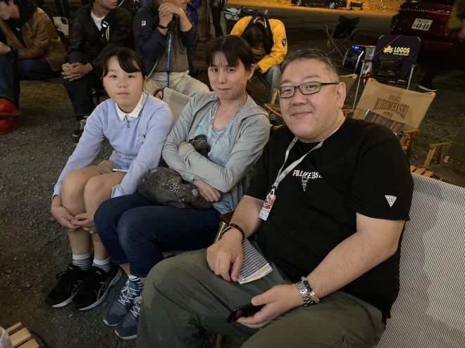 千葉県から参加の酒井さんご一家。「家族みんなでキャンプするのは今回が初めてです。MIRAIに試乗することもできて、貴重な体験でした」