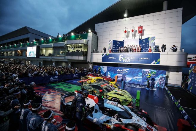 パルクフェルメに並べられた2019年WEC富士優勝マシン