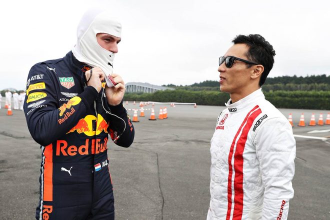 佐藤琢磨とマックス・フェルスタッペン