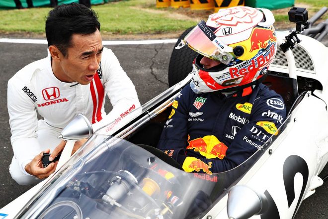 佐藤琢磨とマックス・フェルスタッペン
