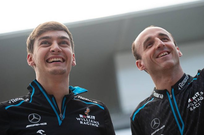 2019年F1第17戦日本GP　ロバート・クビサ、ジョージ・ラッセル（ウイリアムズ）