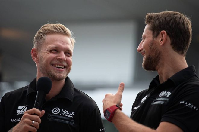 2019年F1第17戦日本GP　ロマン・グロージャン、ケビン・マグヌッセン（ハース）