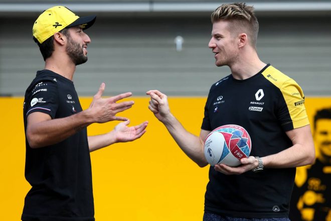 2019年F1第17戦日本GP　ダニエル・リカルド、ニコ・ヒュルケンベルグ（ルノー）