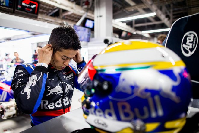 2019年F1第17戦日本GP　フリー走行1回目に出走した山本尚貴（トロロッソ・ホンダ）