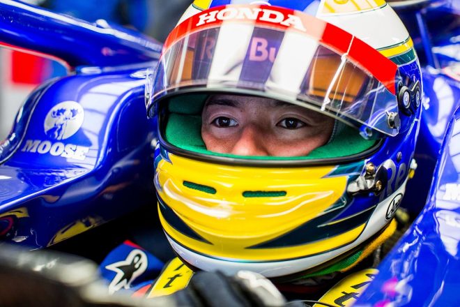 2019年F1第17戦日本GP　フリー走行1回目に出走した山本尚貴（トロロッソ・ホンダ）