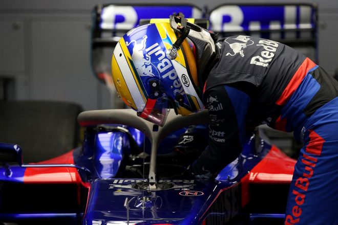 2019年F1第17戦日本GP　フリー走行1回目に出走した山本尚貴（トロロッソ・ホンダ）