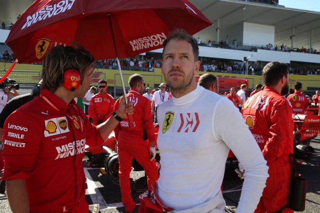 2019年F1第17戦日本GP日曜　セバスチャン・ベッテル（フェラーリ）