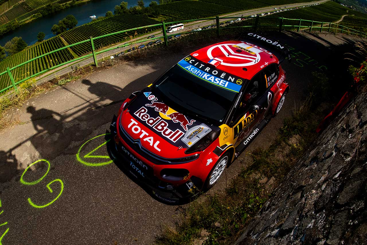 2019年のWRCを戦うシトロエンC3 WRC。ドライバーからはアンダーステアに悩まされている旨のコメントも聞かれている