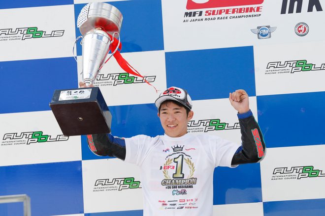 2019全日本ロードJ-GP3クラスチャンピオンの長谷川聖（CLUB Y's）