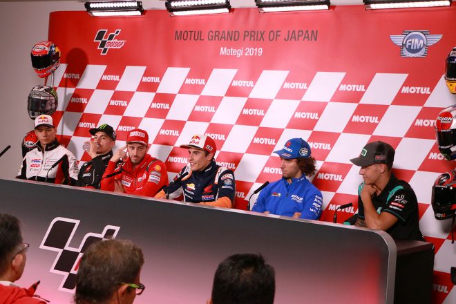 2019MotoGP第16戦日本GP、木曜会見の様子
