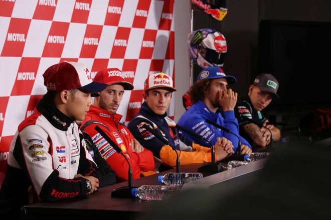 マルケスと中上は、タイで肩の怪我について話したりもしたのだとか