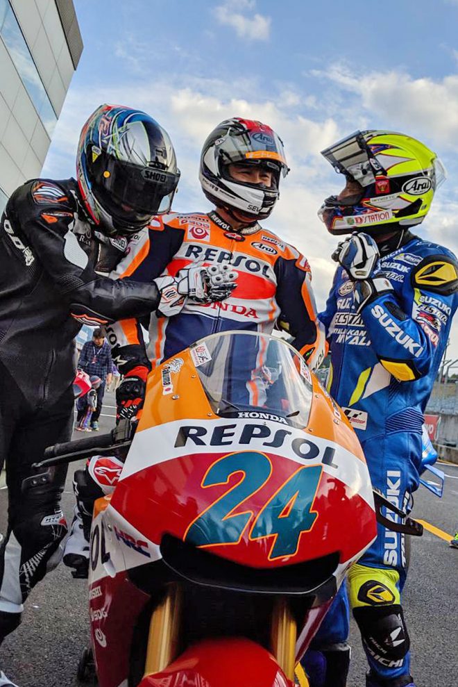 WGP参戦当時のゼッケン24をつけた青木拓磨